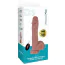Вибратор с толчками, ротацией и подогревом Natural Play Thrusting Dildo with Swing Motion and Heating D6, телесный - Фото №11