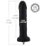 Фалоімітатор-насадка Hismith Anal Dildo 7.1, чорний - Фото №4