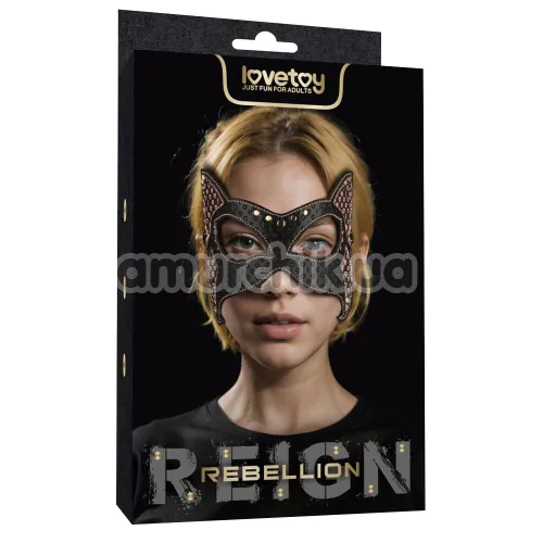 Маска на глаза Lovetoy Rebellion Reign Cat Mask, черная
