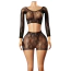 Комплект JSY Sexy Lingerie WW7251, черный: топ + юбка - Фото №3
