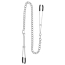 Затискачі для сосків Taboom Tweezers With Chain, срібні - Фото №2