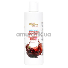 Масажний лубрикант MyLove Aroma Series Personal Lubricant 2in1 Cranberry - журавлина, 300 мл - Фото №1