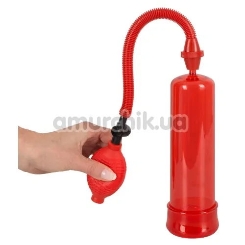 Вакуумная помпа Bang Bang Penispump, красная