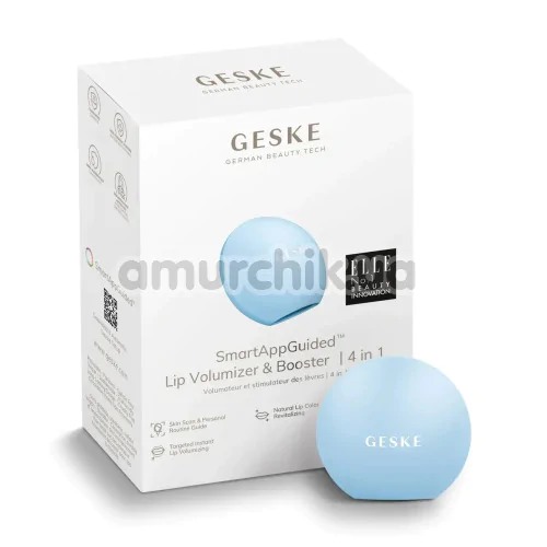 Устройство для увеличения объема губ Geske Lip Volumizer & Booster Small 4 in 1, голубое