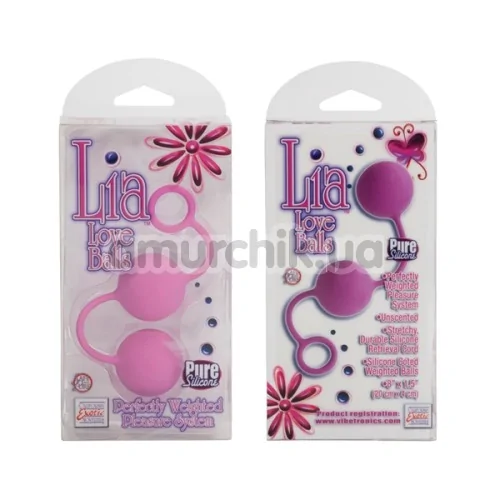 Вагинальные шарики Lia Love Balls, розовые