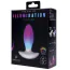 Анальная пробка с вибрацией и подсветкой Illumination The Plug, белая - Фото №10