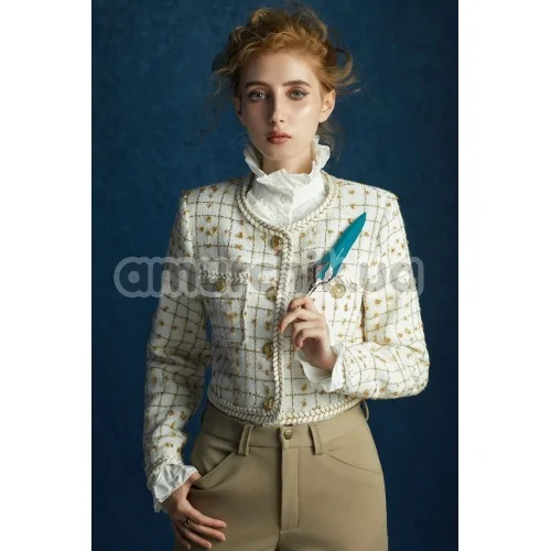 Вибратор Knight Jenay Flowers & Sword, зеленый