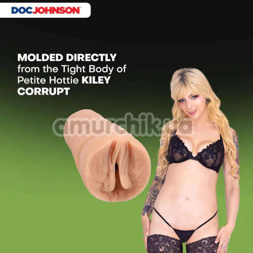 Искусственная вагина Signature Strokers Kiley Corrupt Pocket Pussy, телесная
