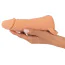 Мастурбатор-насадка Nature Skin 2 in 1 Extension + Masturbator M, тілесний - Фото №10