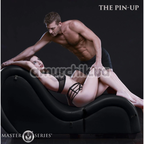 Кресло для секса Master Series Kinky Sex Chaise With Love Pillows, черное