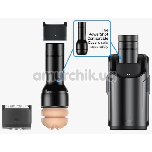 Інтерактивний мастурбатор з вібрацією Kiiroo Powershot, прозорий