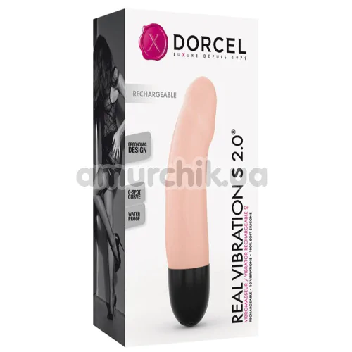Вибратор для точки G Dorcel Real Vibration 2.0 S, телесный