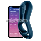 Виброкольцо для члена Satisfyer Epic Duo, синее - Фото №1
