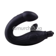 Вибростимулятор простаты для мужчин Black Mont P-Spot Perineum Massager 7x, черный - Фото №1