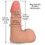 Фалоімітатор Doc Johnson The Realistic Cock With Balls 5, тілесний - Фото №6