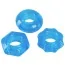 Набір ерекційних кілець Stretchy Cock Ring Set, блакитний - Фото №1