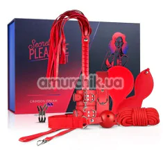 Бондажний набір Loveboxxx Secret Pleasure Chest Crimson Dream, червоний - Фото №1