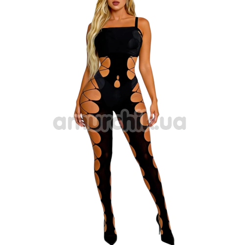 Комбинезон Star Night Hollow Out Sexy Bodystocking, черный - Фото №1