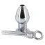 Анальна пробка Anal Plug Deluxe Aluminium, срібна - Фото №3