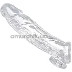 Насадка на пенис Size Matters Realistic Clear Penis Enhancer, прозрачная - Фото №1