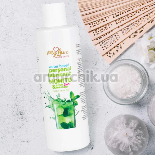 Масажний лубрикант MyLove Aroma Series Personal Lubricant 2in1 Mohito - Мохіто, 300 мл