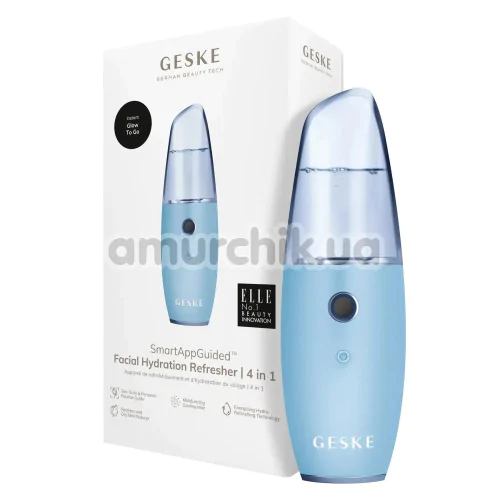 Зволожувач для шкіри обличчя Geske Facial Hydration Refresher 4 in 1, блакитний