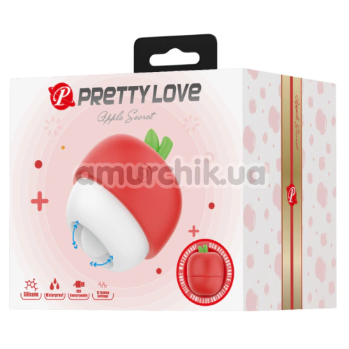 Симулятор орального сексу для жінок Pretty Love Apple Secret, червоний