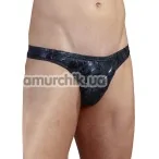 Трусы-стринги мужские Herren Riostring Tiger, черные - Фото №1