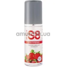 Оральный лубрикант Stimul8 Flavored Lube - клубника, 125 мл - Фото №1