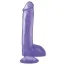 Фалоімітатор Basix Rubber Works Dong with Suction Cup, 20.3 см, фіолетовий - Фото №1