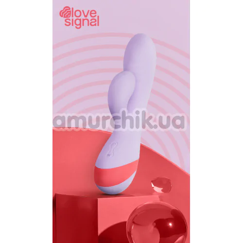 Вібратор Love Signal Twin Toned Duo, бузковий