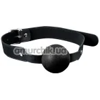 Кляп Solid Silicone Ball Gag, черный - Фото №1