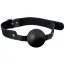 Кляп Solid Silicone Ball Gag, чорний - Фото №1