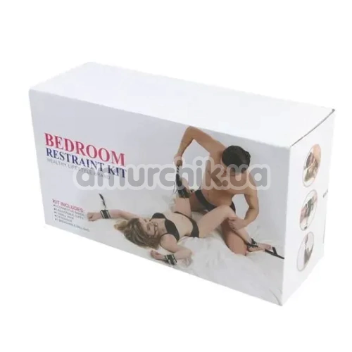 Бондажный набор Roomfun Bedroom Restraint Kit, черно-серый