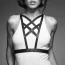 Портупея Bijoux Indiscrets Maze Cross Cleavage Harness, чёрная - Фото №2