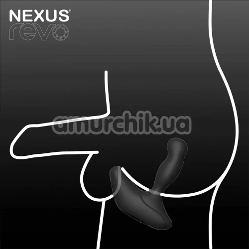 Вібростимулятор простати для чоловіків Nexus Revo Stealth With App, чорний