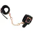 Наручники Bad Kitty Naughty Toys Cuffs With Rose-Gold Chain, черные - Фото №2