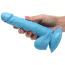 Фаллоимитатор Pop Peckers Dildo With Balls 6.5, голубой - Фото №5