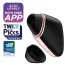 Симулятор орального сексу з вібрацією для жінок Satisfyer Love Triangle, чорний - Фото №3