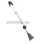Затискач для клітора Art of Sex Clit Clamp Sweet Brush, срібний - Фото №1