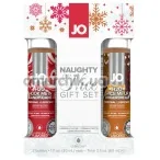 Набір оральних лубрикантів System JO Naughty or Nice Gift Set: JO H2O Spice Me Up Gingerbread та JO H2O Hook Me In Candy Cane, 60 мл - Фото №1