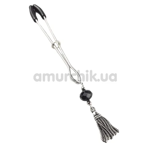 Затискач для клітора Art of Sex Clit Clamp Sweet Brush, срібний - Фото №1