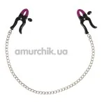 Затискачі для сосків Bad Kitty Silicone Nipple Clamps, чорні - Фото №1