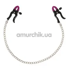 Зажимы для сосков Bad Kitty Silicone Nipple Clamps, черные - Фото №1
