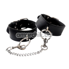 Фіксатори для ніг Art of Sex Giaconda Faux Leather, чорні - Фото №1