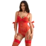 Боді Star Night Ribbon Body With Garters, червоне - Фото №2