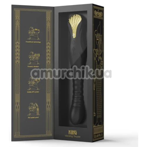 Вибратор для точки G Zalo King Vibrating Thruster, черный