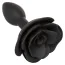 Анальна пробка Forbidden Small Rose Anal Plug, чорна - Фото №2