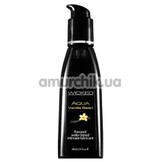 Оральный лубрикант Wicked Aqua Vanilla Bean - ваниль, 60 мл - Фото №1