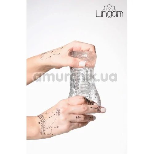 Мастурбатор Lingam Asha, прозорий